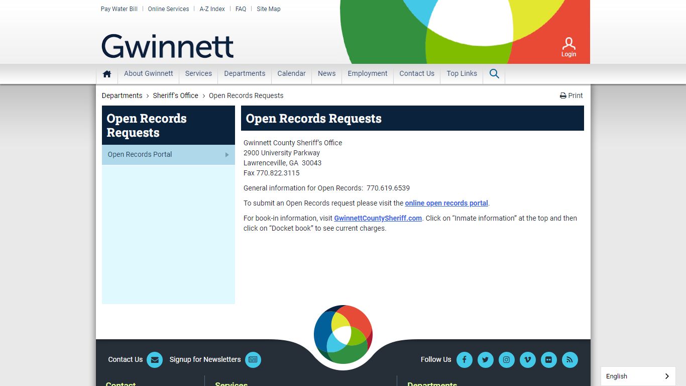 Open Records Requests - Gwinnett | Gwinnett County